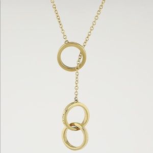 Tiffany & Co. 1837 18k Gold Triple Larait Necklace